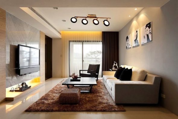Living room in modern style
