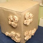 Ready ottoman with roses filled with bottles