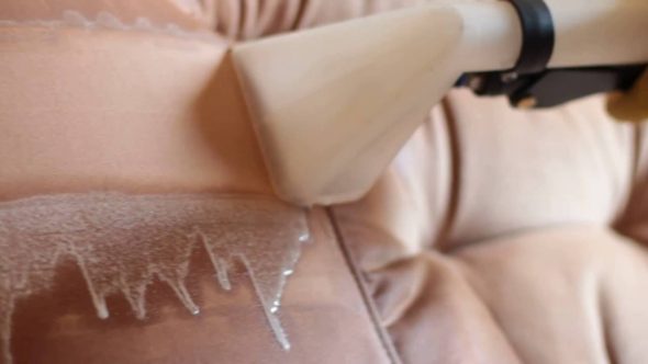 Dry-cleaning sofa na ginawa ng suede