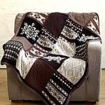 Interesting blanket for handmade sofa