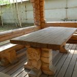 Strong and reliable wooden table