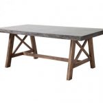 Sturdy reliable table with a concrete worktop