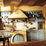 Rustic kitchen with your own hands