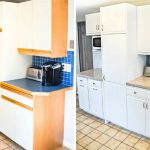 Onarım öncesi ve sonrası mutfak mobilyaları