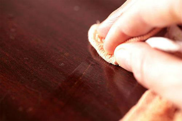 Wood stain can help