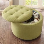 Padded ottoman with removable cover