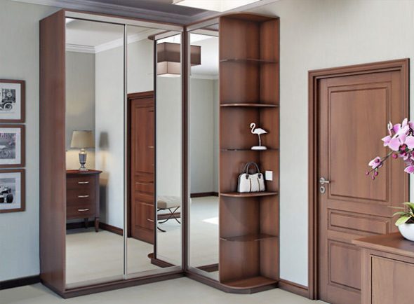 Mirror Corner Cabinet Model