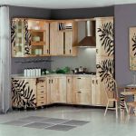 Painted kitchen with patterns in the new version