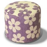 Ottoman with daisies with their own hands