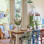 Different wooden chairs after restoration for country kitchen