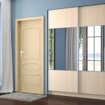 Wardrobe with two doors to the bedroom