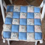 Seat on a stool in patchwork style