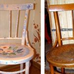 Old and new version of one chair
