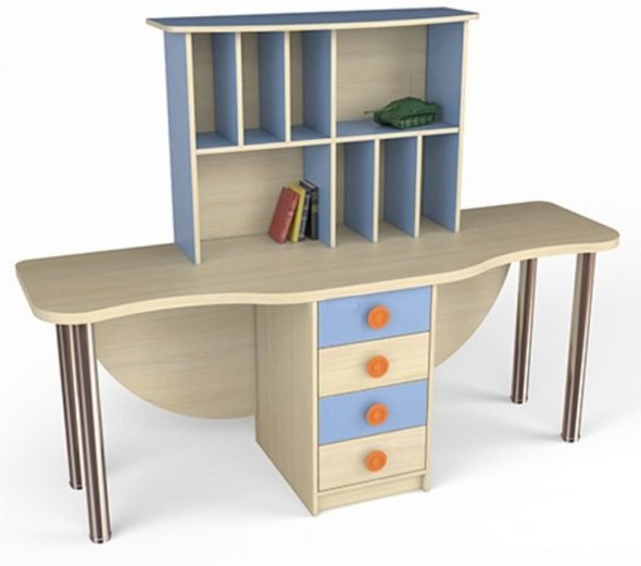 Table for two children from chipboard