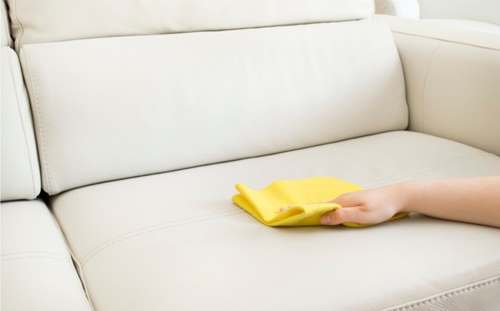 Remove stains from the light sofa