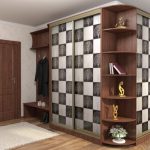 Chess Pattern Corner Wardrobe