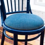 Krzesło wiedeńskie z nowym siedziskiem dżinsowym
