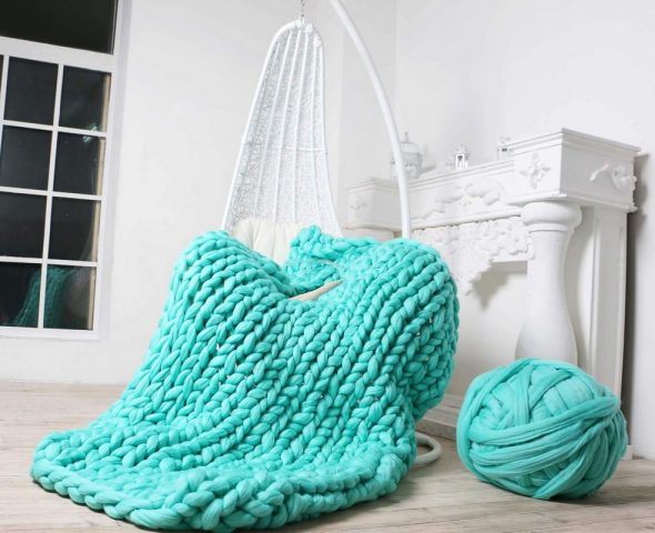 Knitted blankets are unusual