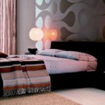 Yataklı podyumlu oryantal yatak odası