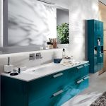 Turquoise bathroom furniture