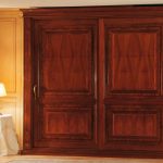 Large solid wooden wardrobe