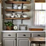 Wooden shelves in the kitchen - the most common option