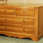 Wooden chest with three drawers