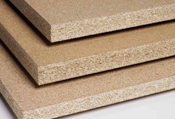 Chipboard without cladding