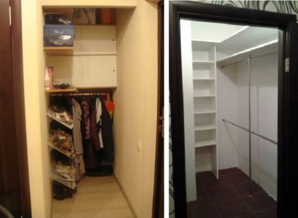 Wardrobe room from the pantry
