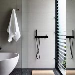 The interior and bathroom fixtures differ restraint and severity