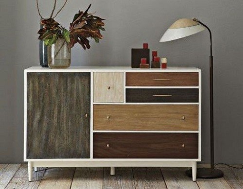 Unique and stylish dresser after pasting