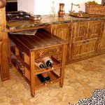 Beautiful wood kitchen in a rustic style