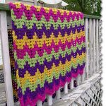 Beautiful plaid crochet zig-zag pattern