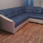 Vacker hörn soffa i två färger för vardagsrummet