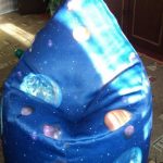 Armchair bag do-it-yourself in space style