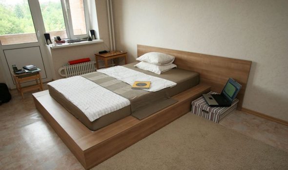 Bed-podium from MDF