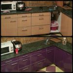 Kitchen in the old and new color