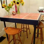 Kitchen table with tile top