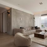 Lägenheten i stil med minimalism - renlighet, komfort och ingenting mer