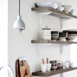 Unusual shelves for an unusual kitchen