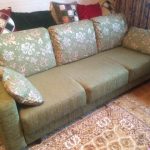 Odnowiona sofa z oliwką