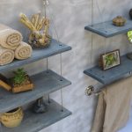 Suspended racks for trifles in the bathroom
