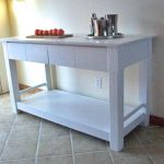Jednostavni bijeli kuhinjski stol napravite sami