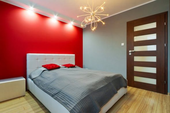 Bedroom in minimalism style
