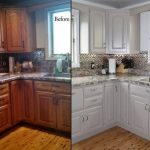 Restoration of kitchen set before and after