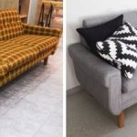Restoration of an old sofa with a modern twist