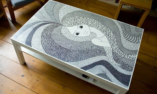 Coffee table painting