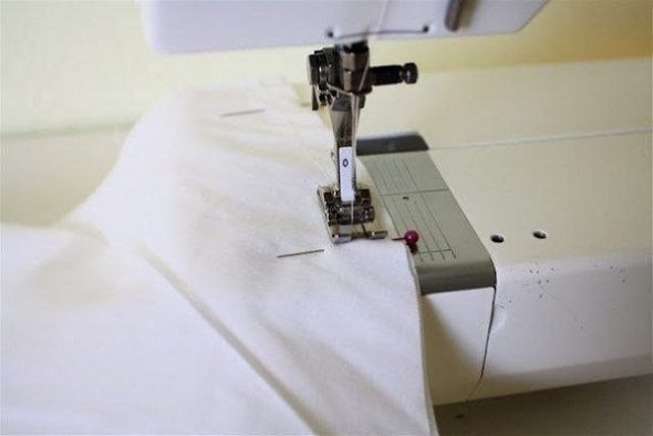 We connect with a sewing machine