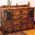 Chic rustic chest of drawers