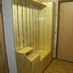 Wardrobe in the hallway of wood with their own hands
